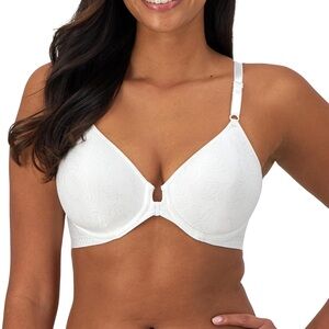 Bali White Intimates Bra with Molded Cups and Smooth Finish